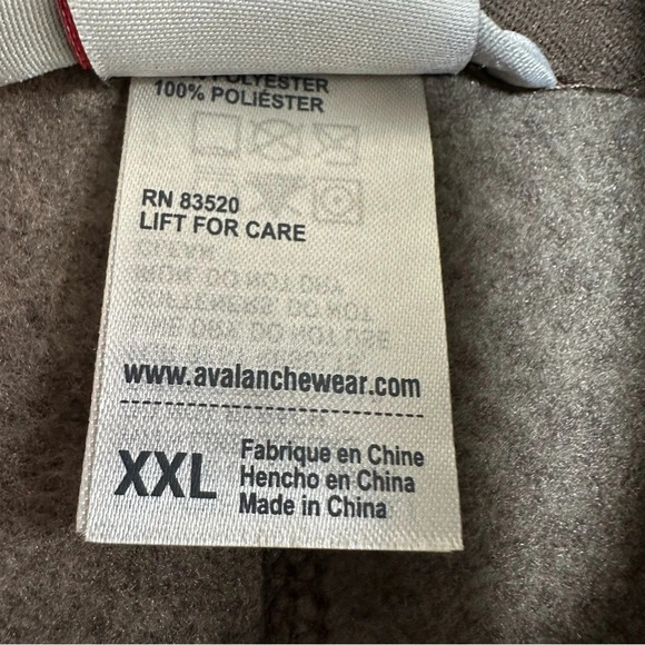 Mens Avalanche Zip Front Jacket Size XXL Olive Green Pockets Long Sleeve Hiking - Picture 11 of 12